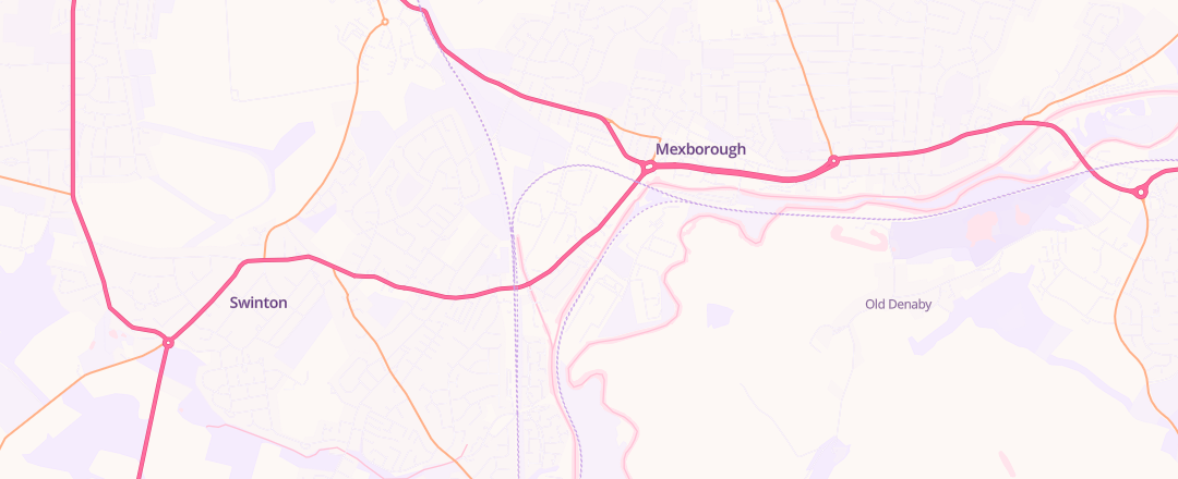 Map showing D H Auto Services Limited, Mexborough