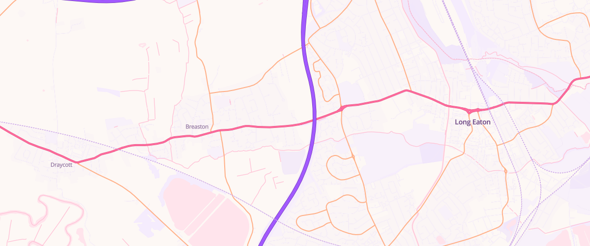 Map showing the location of Total Harvest Energy Breaston