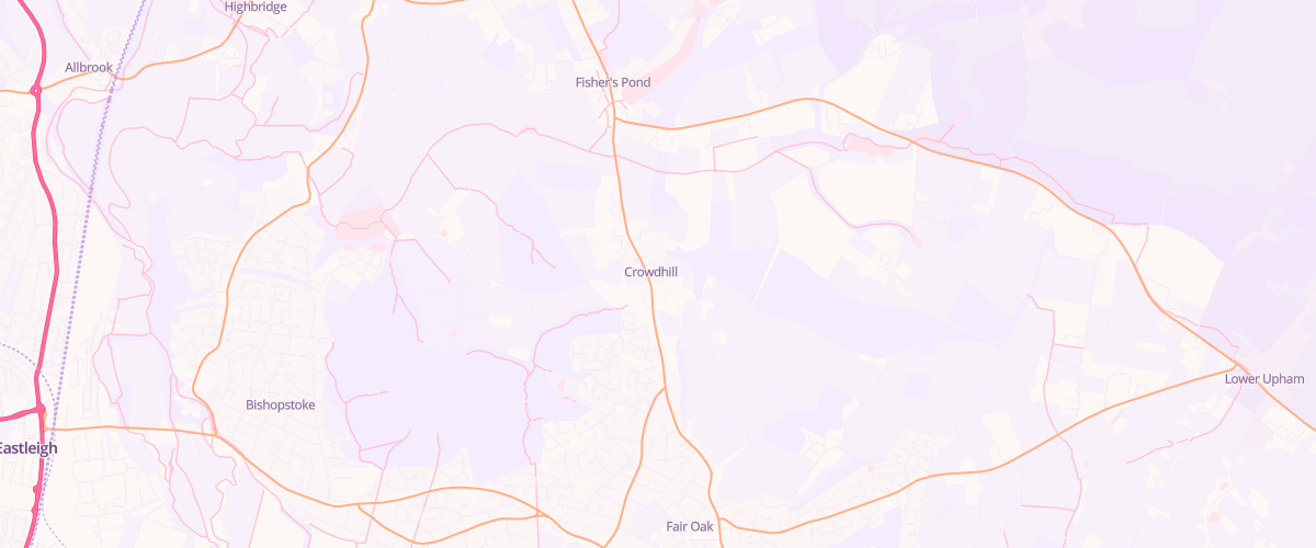 Map showing the location of Fair Oak Esso Express