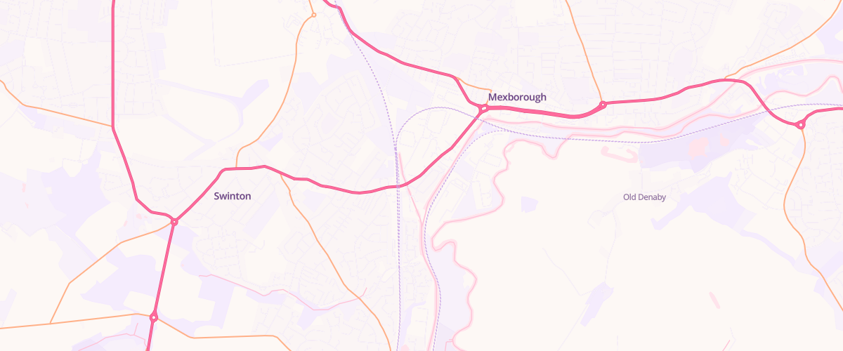 Map showing the location of Mfg Swinton