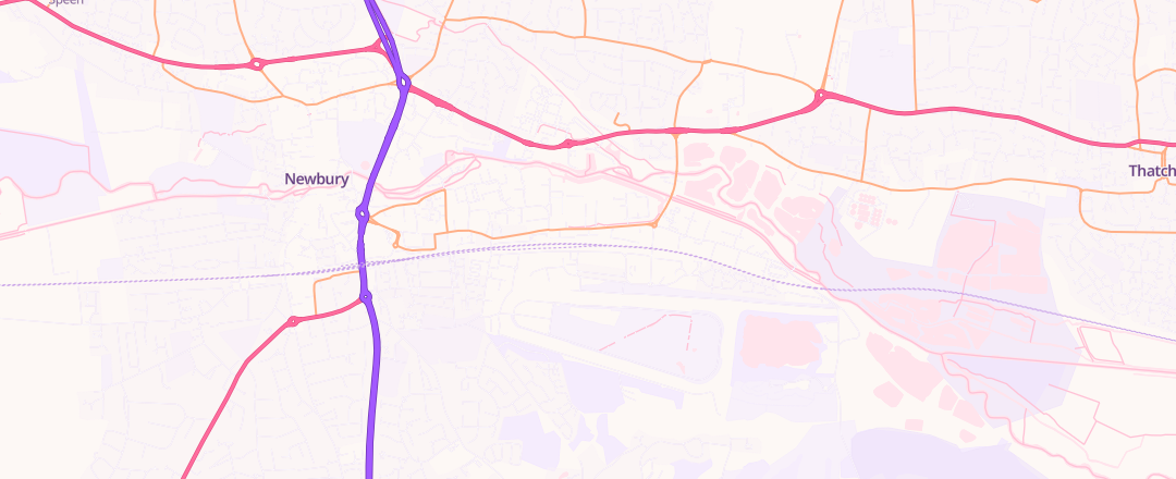 Map showing Halfords Autocentre, Newbury