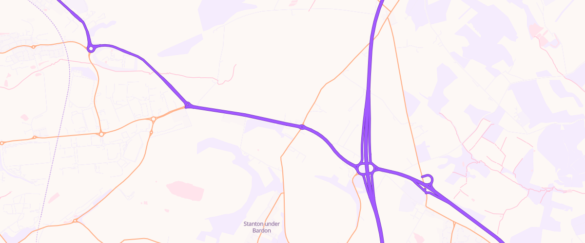 Map showing the location of Asda Browns Blue Express