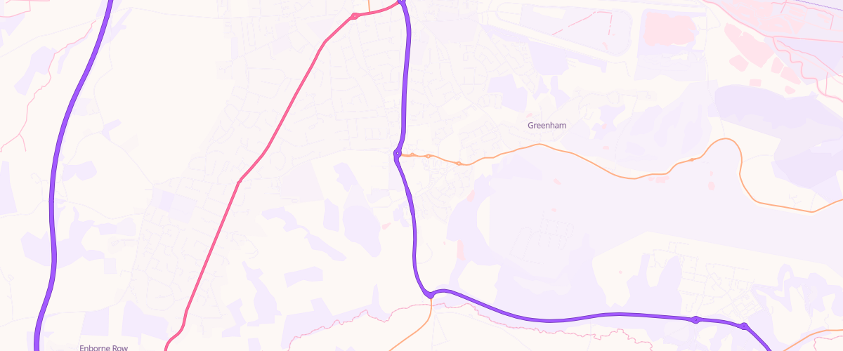 Map showing the location of Newbury Extra Petrol Filling