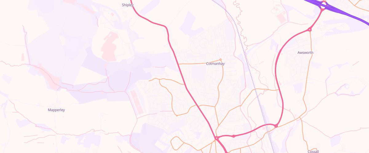 Map showing the location of Asda Ilkeston Express Petrol