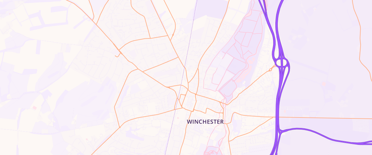 Map showing the location of Winchester Andover Rd Esso