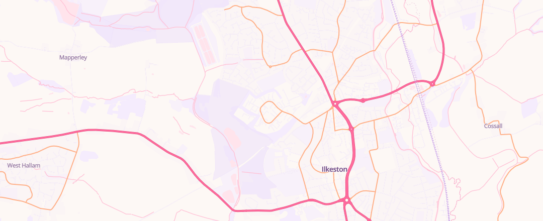 Map showing Miller Auto Centre, Ilkeston
