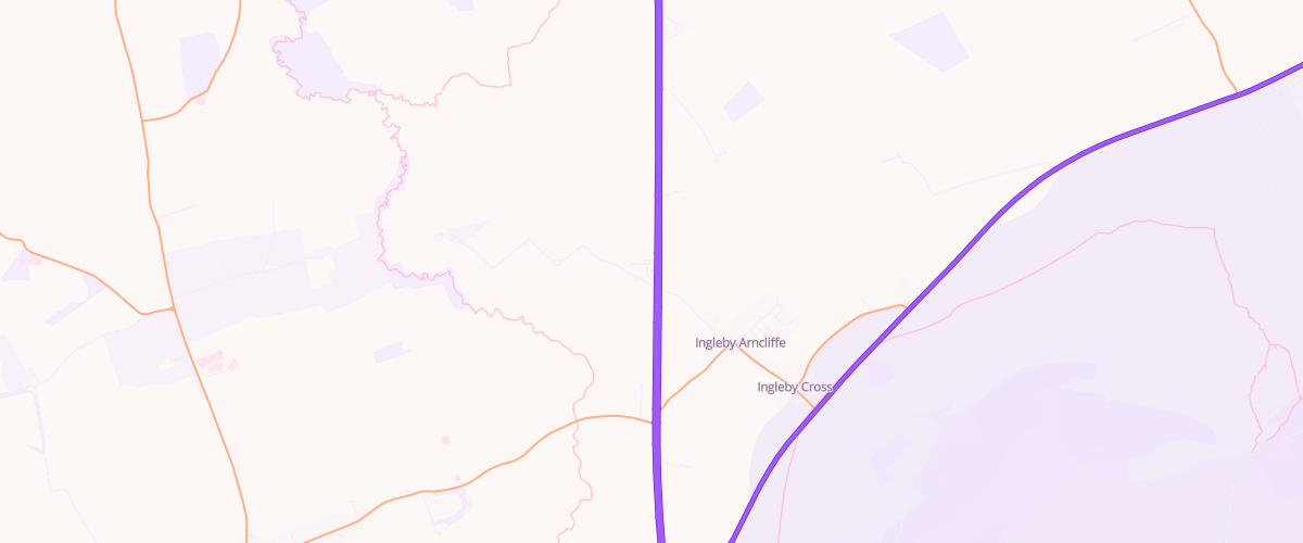 Map showing the location of Exelby Services A19 North