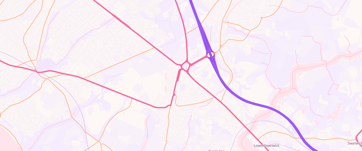 Map showing the location of Southampton Extra Petrol Filling