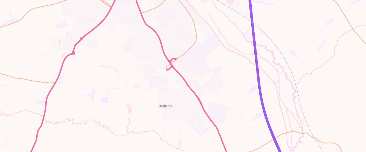 Map showing the location of Asda Banbury Express Petrol