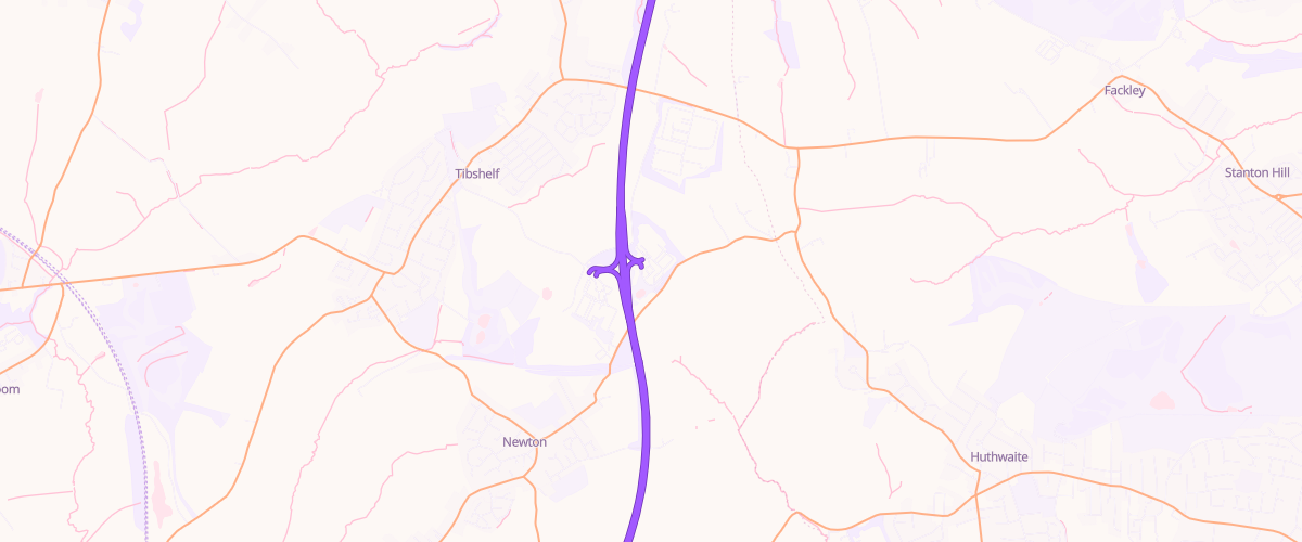 Map showing the location of Shell Chesterfield South
