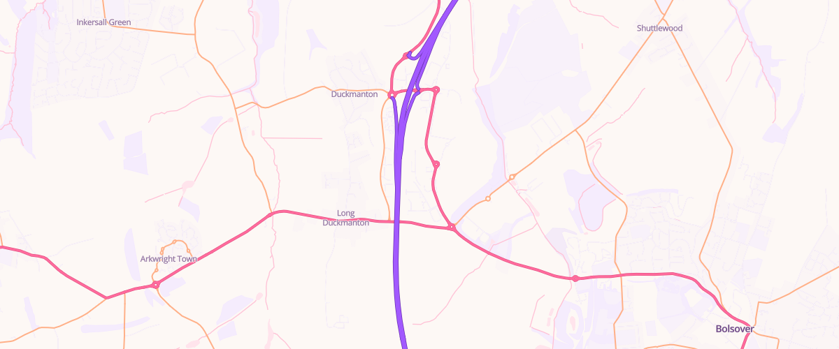 Map showing the location of Our Coop Duckmanton