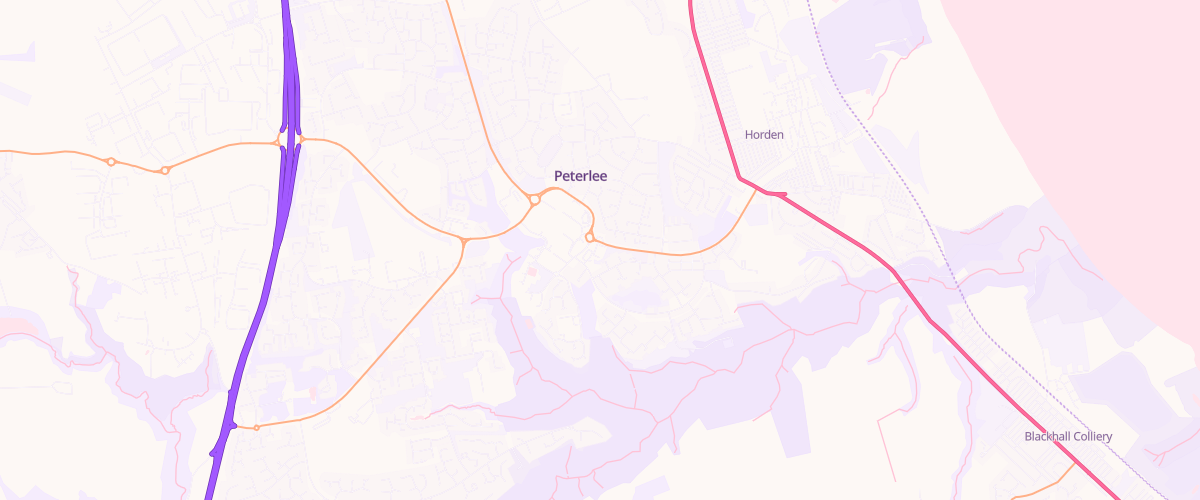 Map showing the location of Southside Service Station