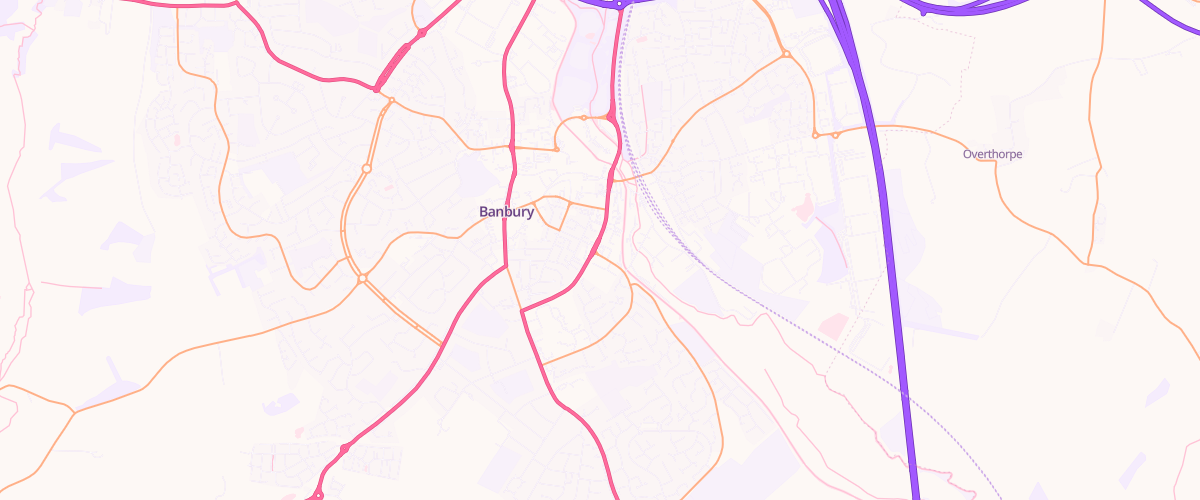 Map showing the location of Shell Harvest Energy Banbury
