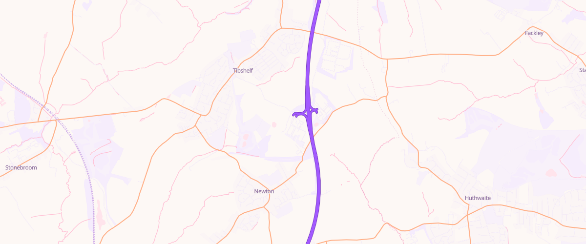 Map showing the location of Shell Chesterfield North