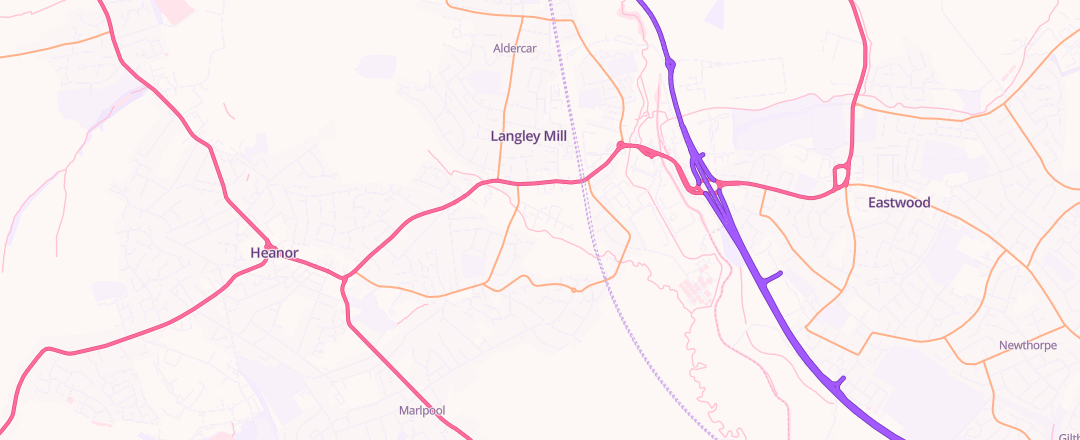 Map showing Moto Studio, Nottingham