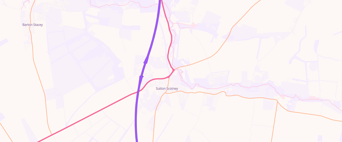 Map showing the location of Elite Garages Sutton Scotney