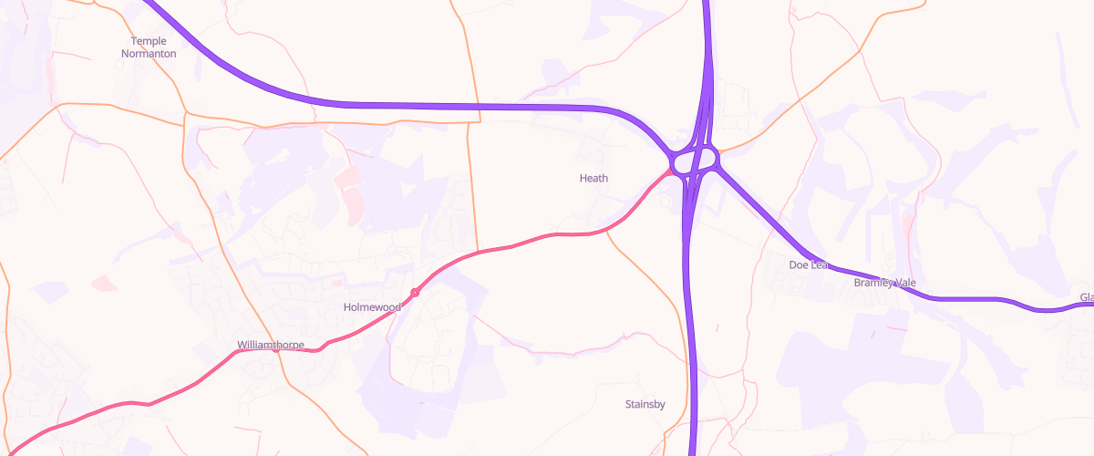 Map showing the location of Shell Red House Service