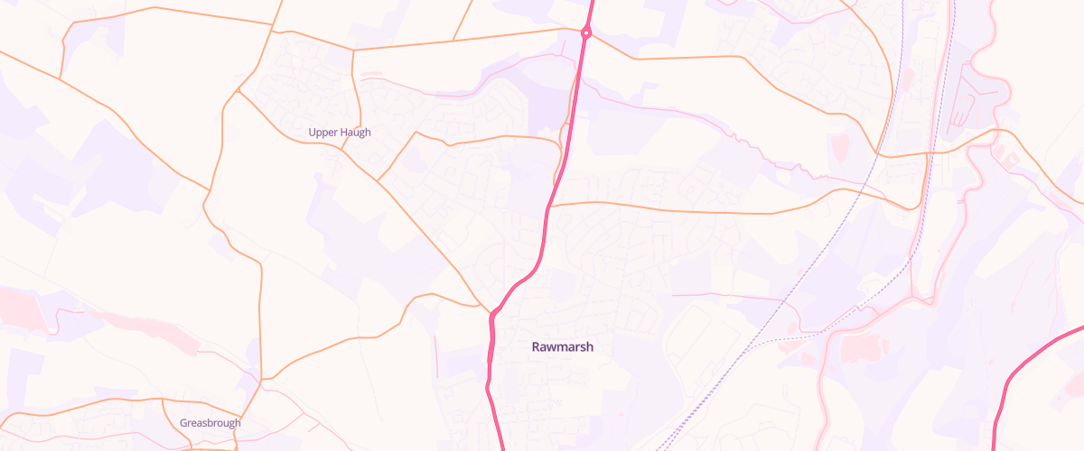 Map showing the location of Asda Rawmarsh Express Petrol