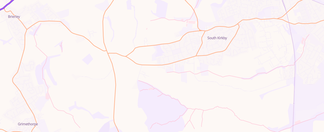 Map showing Hilltop Garage Mot Centre, Pontefract