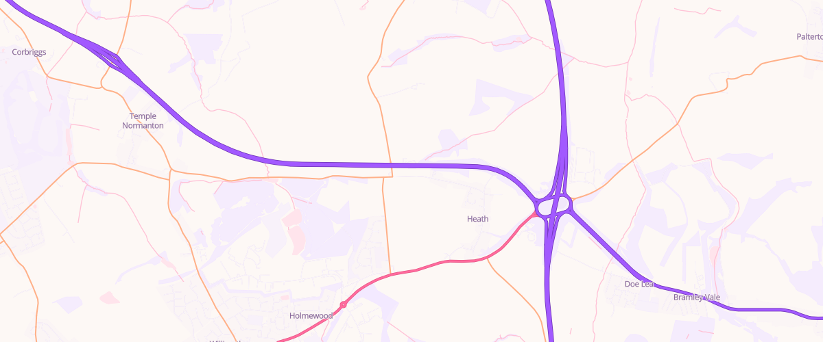 Map showing the location of Asda Heath Express Petrol