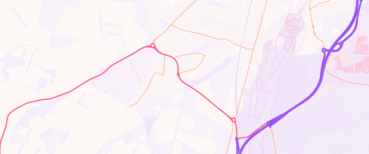 Map showing the location of Sainsburys Badgers Farm