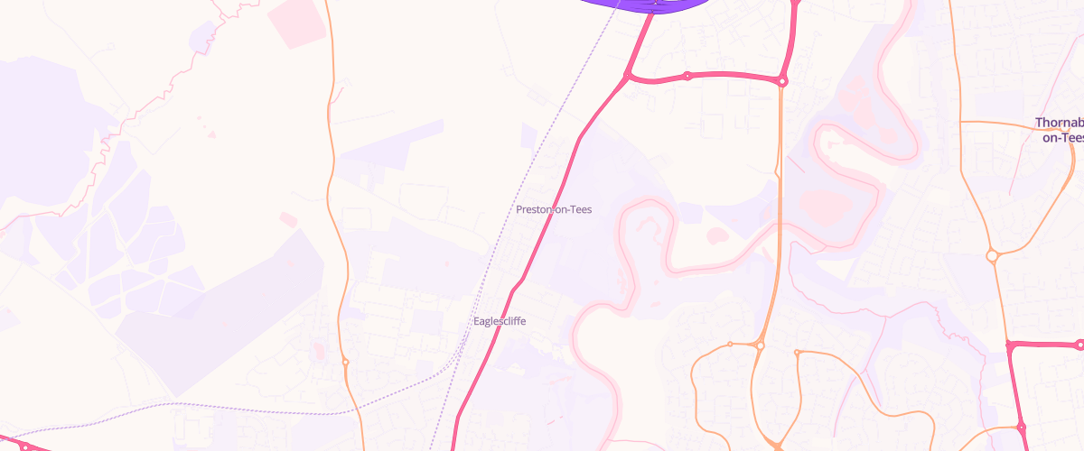 Map showing the location of Eagle Services