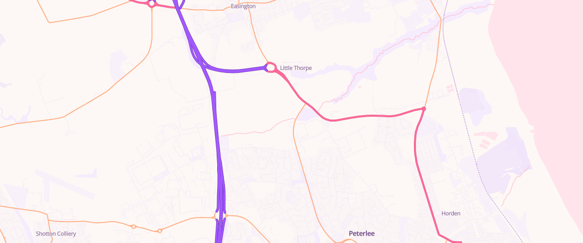 Map showing the location of Acre Rigg Filling Station