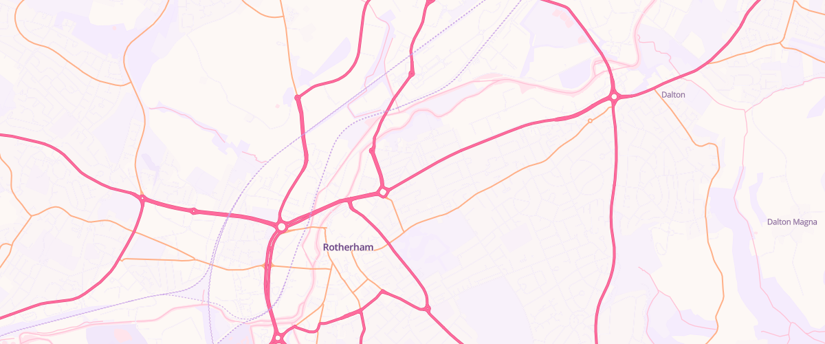 Map showing the location of Fitzwilliam Service Station