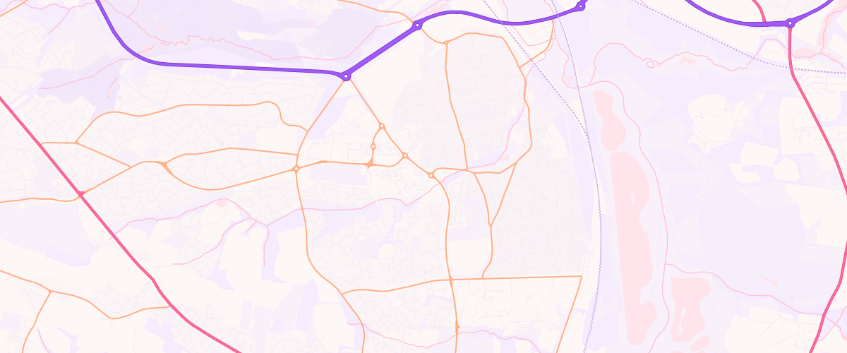 Map showing the location of Sainsburys Crystal Peaks