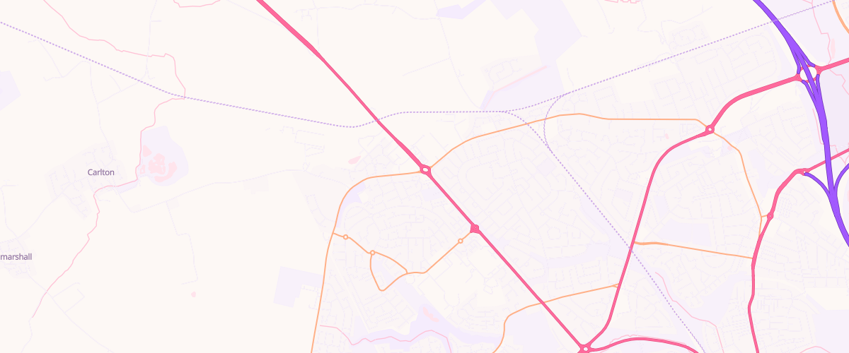 Map showing the location of Reliance Service Station
