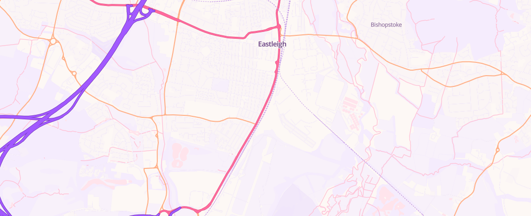 Map showing We Only Do Mots Ltd- Eastleigh, Eastleigh