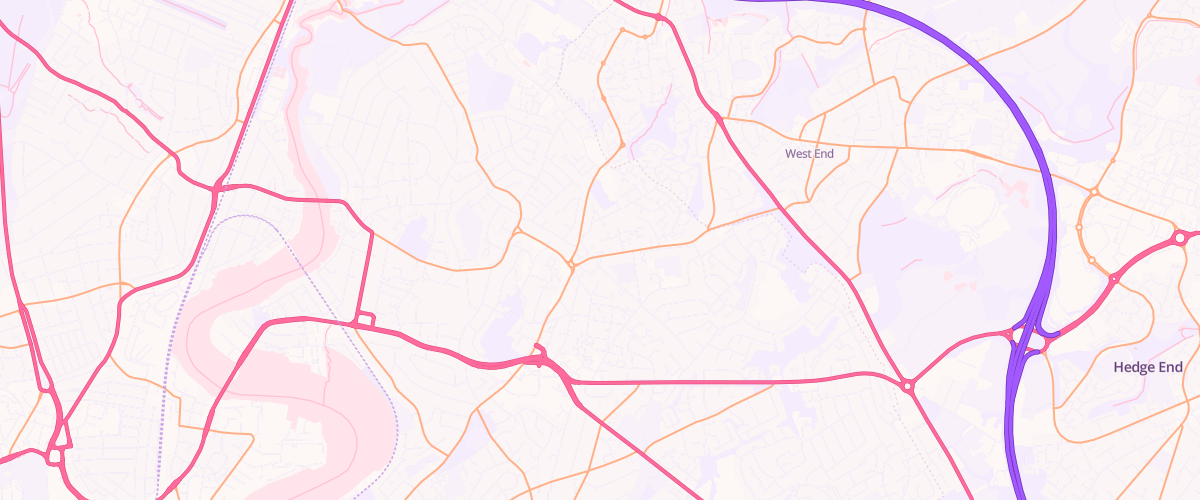 Map showing the location of Bitterne Esso Express