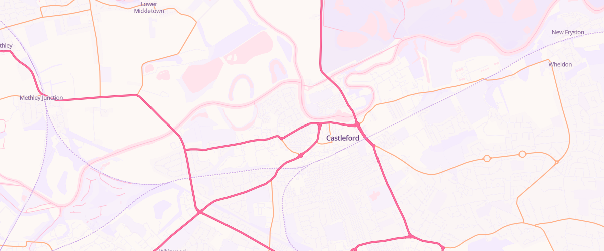 Map showing the location of Savile Road Station