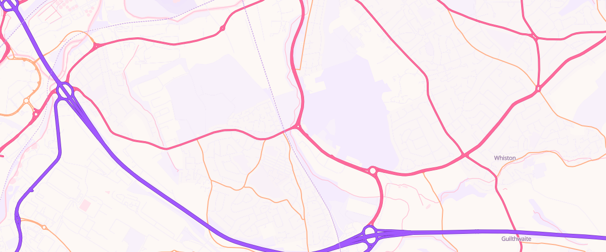Map showing the location of Canklow