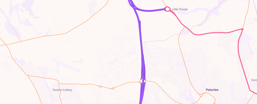 Map showing Tommys Auto Services, Durham