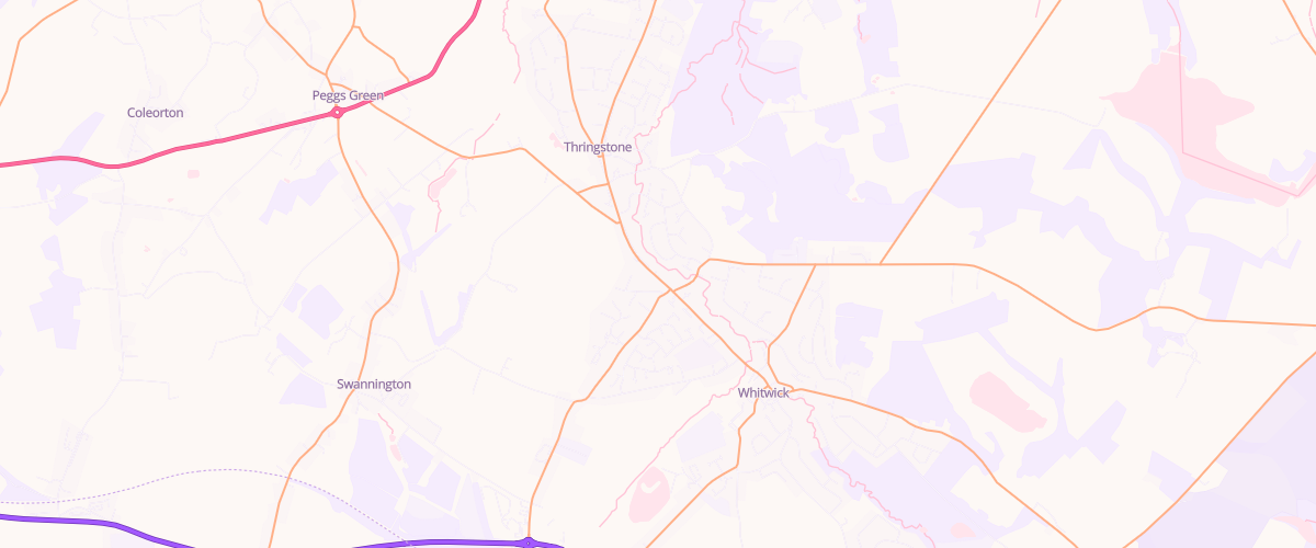 Map showing the location of Shell Harvest Energy Whitwick