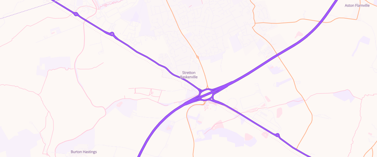 Map showing the location of Rontec Stretton