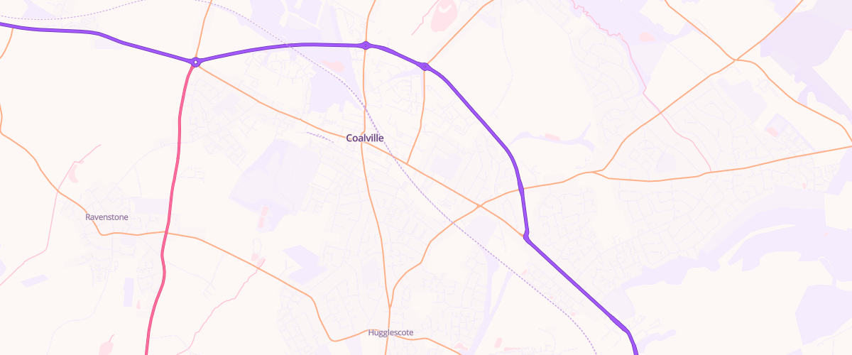 Map showing the location of Total Harvest Energy Coalville