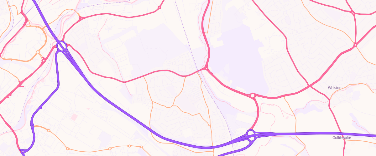 Map showing the location of Asda Brinsworth Express Petrol