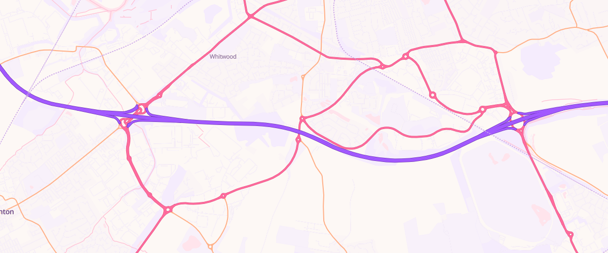 Map showing the location of Whistler Drive Service Station