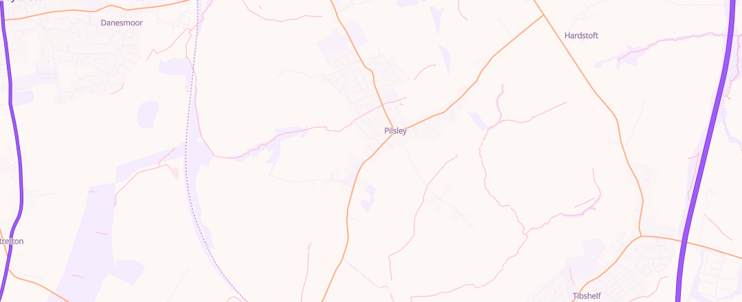 Map showing Stubbs Motor Engineers, Chesterfield