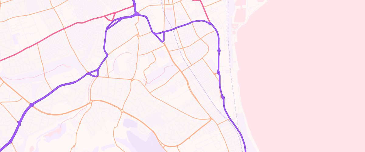 Map showing the location of Gem Ryhope Road