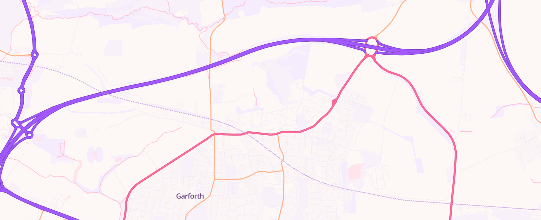 Map showing Robert J Ward, Leeds