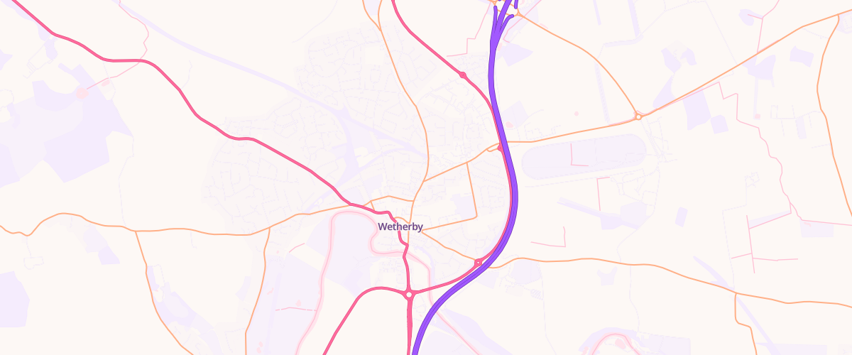 Map showing the location of Mfg Morrisons Wetherby