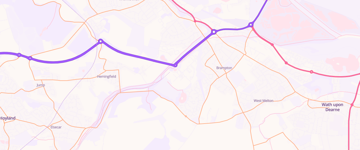 Map showing the location of Mfg Morrisons Brampton