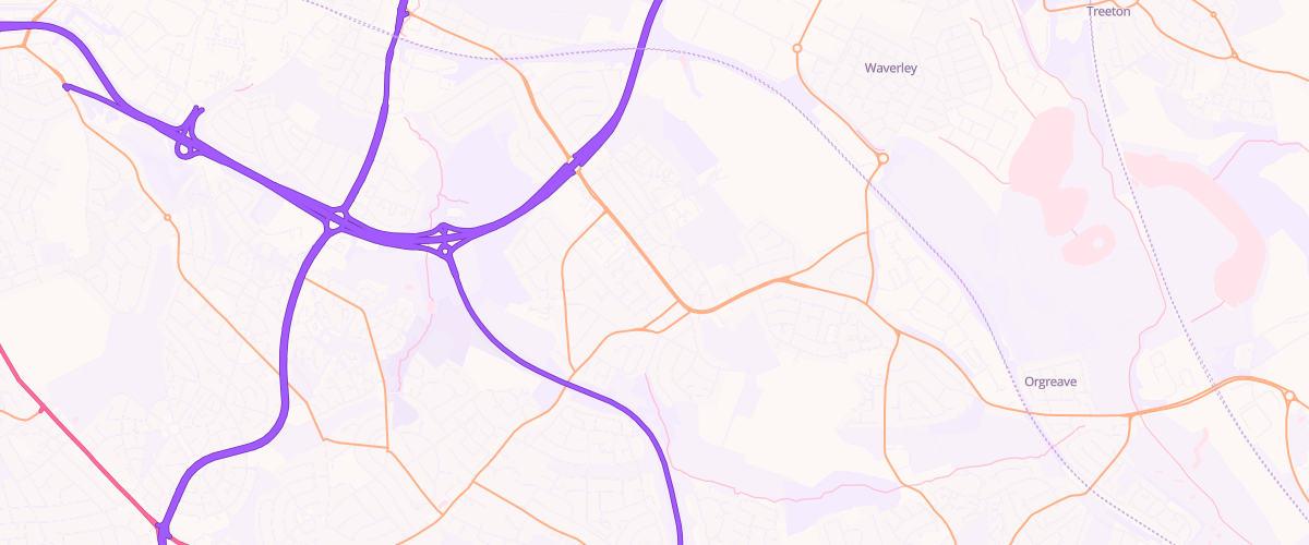 Map showing the location of Asda Crest Express Petrol