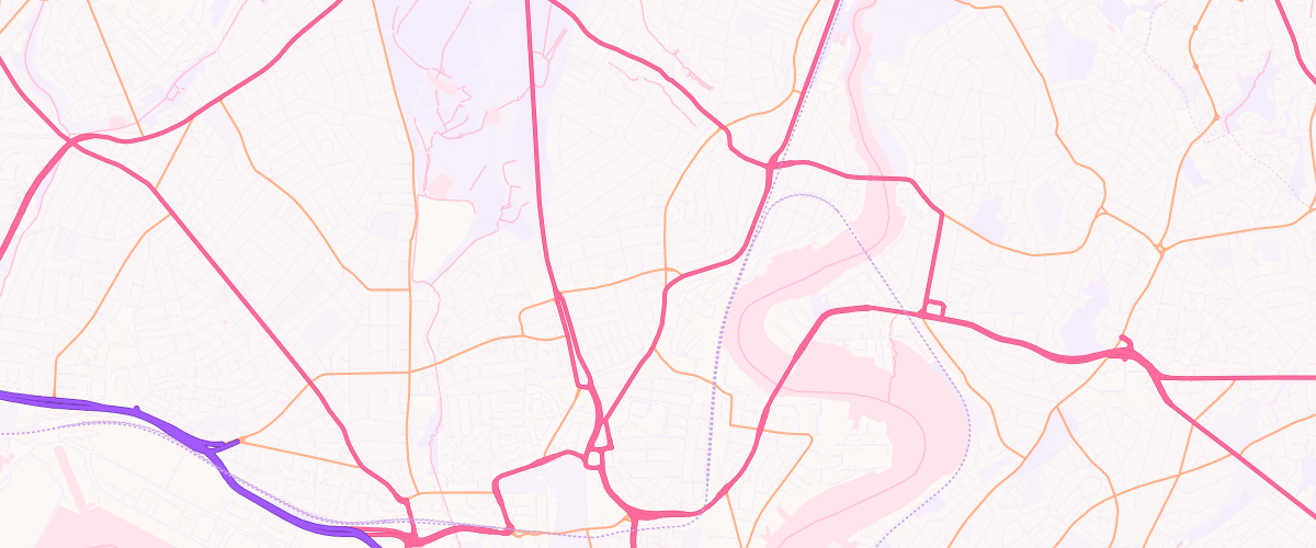 Map showing the location of Portswood Esso Express