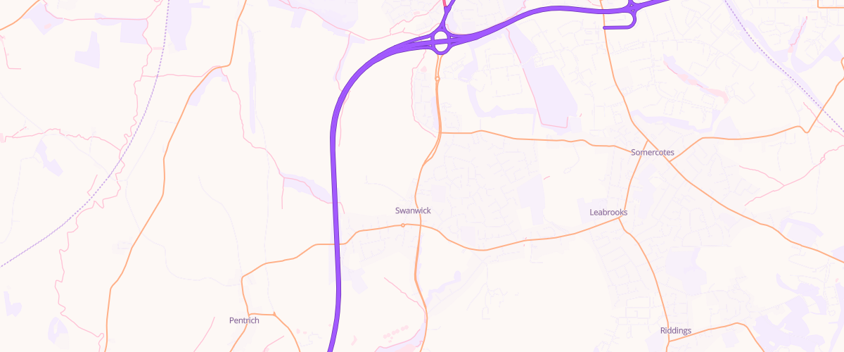 Map showing the location of Rontec Swanwick