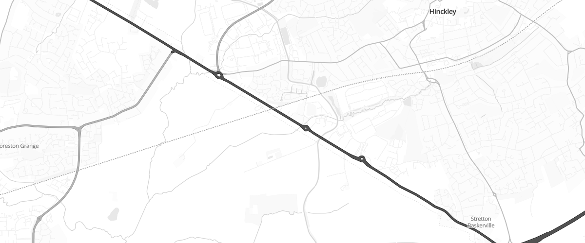 Map showing the location of Rontec Hinckley