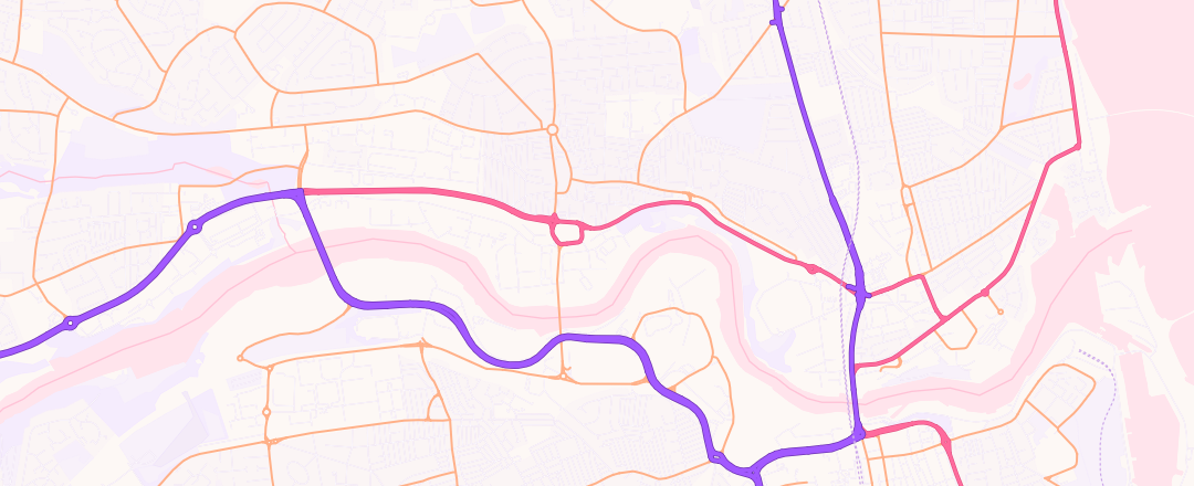 Map showing Arnold Clark, Sunderland
